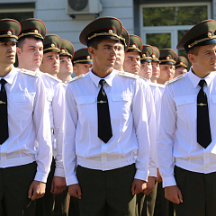 Выпуск офицеров учебного военного центра КубГАУ