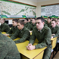 Соревнования студентов учебного военного центра