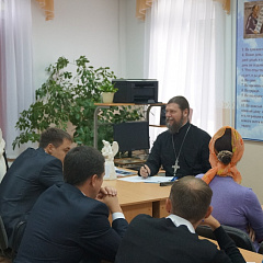 Встреча совета воспитателей КубГАУ с духовенством  храма Рождества Христова