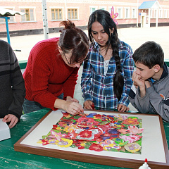 Посещение школы-интерната в селе Великовечном