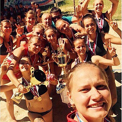 Женская команда КубГАУ – чемпион России по пляжному гандболу!