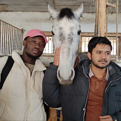 Путешествие иностранцев в конноспортивный клуб