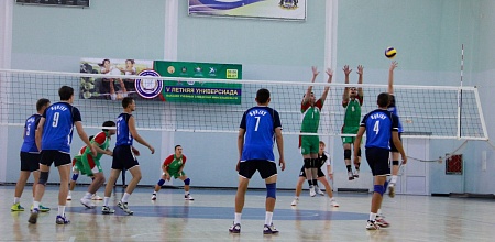 Мужская сборная КубГАУ победила великолукчан со счетом 3:0