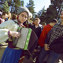 Maslenitsa in a big way celebrated in the Kuban state agrarian University