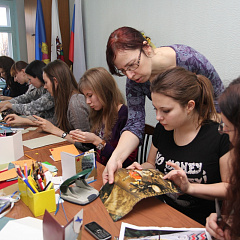 Студенты КубГАУ в госпитале для ветеранов войн им. профессора В. К. Красовитова