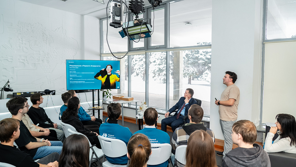 Ректор встретился с участниками «Первого Аграрного» медиацентра