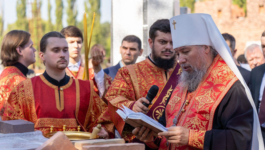 Чин закладки камня храма святой мученицы Татианы при Кубанском ГАУ