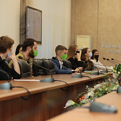 Встреча ректора Кубанского ГАУ со студенческим активом университета.