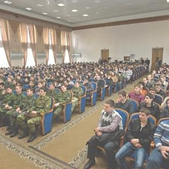 Встреча атамана Кубанского казачьего войска со студентами КубГАУ