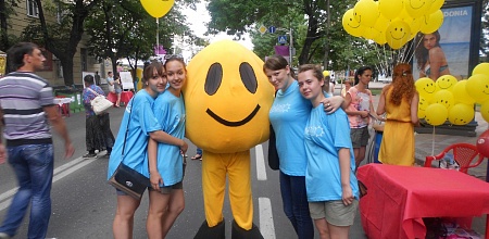 Волонтеры КубГАУ на празднике "День молодежи"