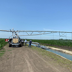 Оросительная система с высокоточной навигацией в учхозе «Краснодарское»